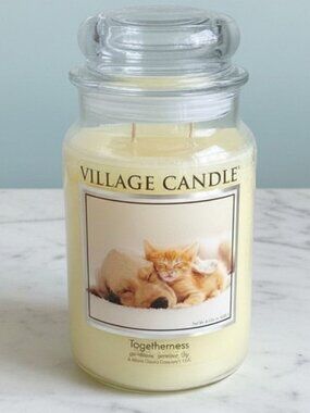 Village Candle Togetherness 21.25 oz 2 Wick Jar Candle Gardenia Jasmine Lily NEW